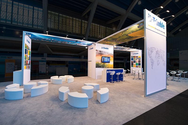 Trimble Trade Show Environment Exhibit - Custom Designed by IGE